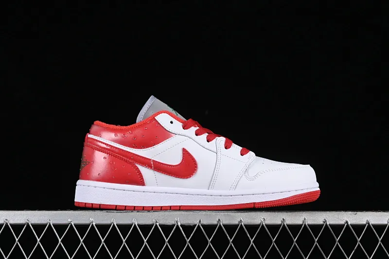 All categories Air Jordan Jordan series basketball shoes Air Jordan 1 Low Air Jordan 1 Low AJ1 Joe 1 white and red low-top cultural and casual sneakers FQ1935-018